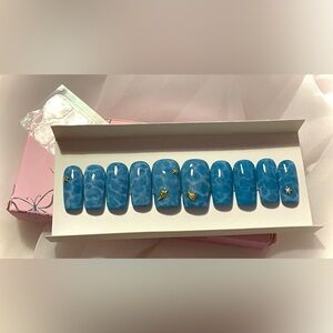 Pool Time | Hand painted nails | Custom press on nails